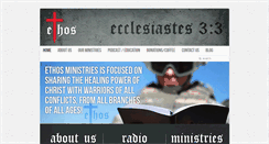 Desktop Screenshot of ethosministries.org