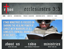 Tablet Screenshot of ethosministries.org